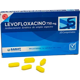 LEVOFLOXACINO 750 MG CAJA X 10 COMPRIMIDOS - Ecofarma