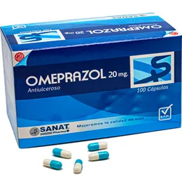OMEPRAZOL 20 MG CAJA X 100  CAPSULAS - Ecofarma