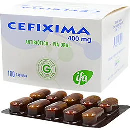 CEFIXIMA 400 MG CAJA X 100 CAPSULAS - Ecofarma