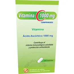 VITAMINA C 1000 MG CAJA X 250 COMPRIMIDOS - Ecofarma