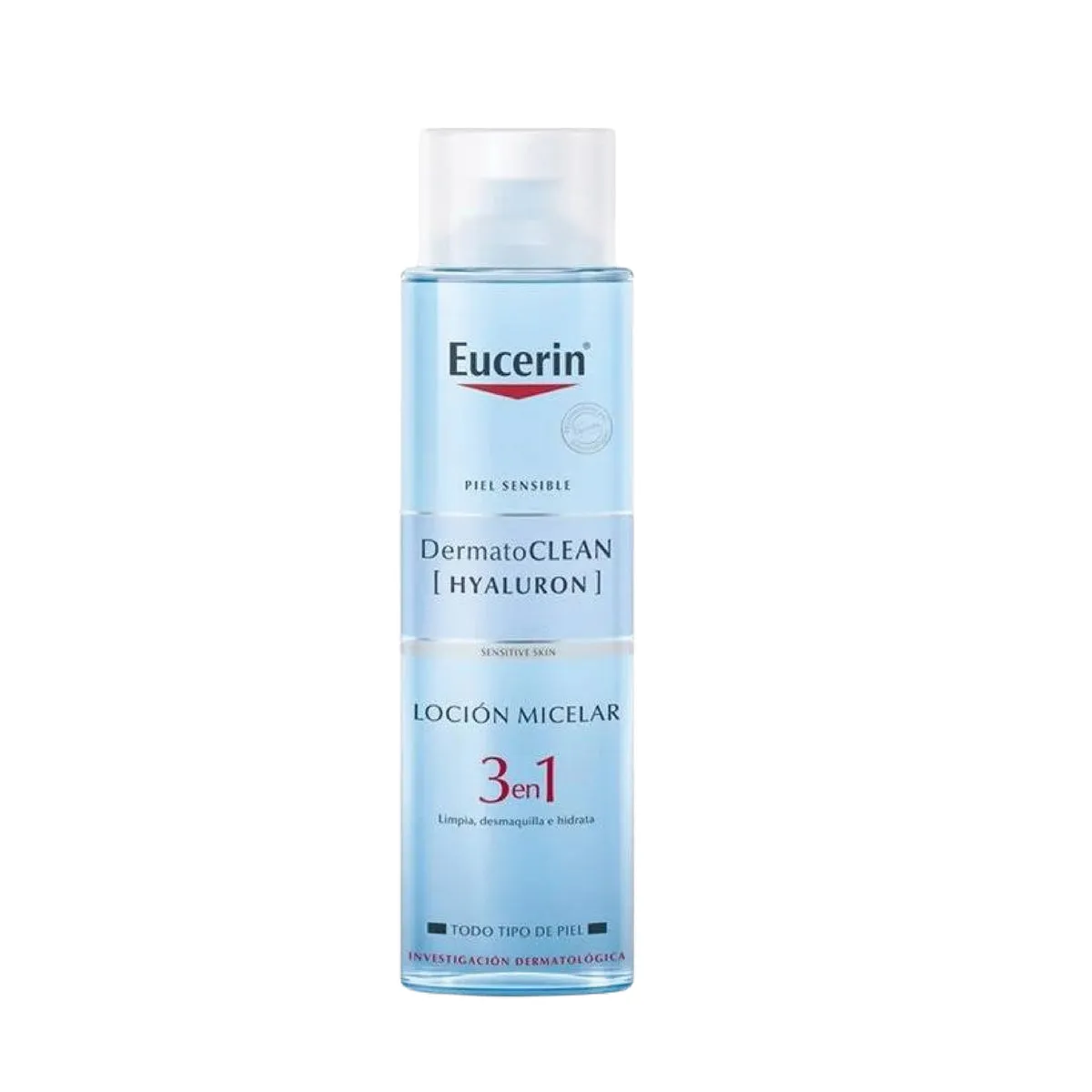 EUCERIN DERMATOCLEAN HYALURON LOCION  3 EN 1 SENSITIVE SKIN  X 200 ML - Ecofarma