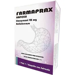 FARMAPRAX 40 MG ( OMEPRAZOL) CAJA X 1    INYECTABLE  - Ecofarma