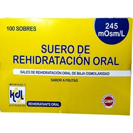 SUERO DE REHIRATACION CAJA X 100 SOBRES - Ecofarma