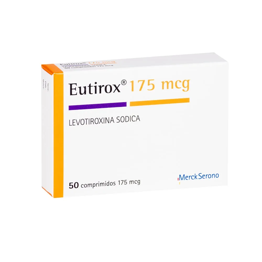 EUTIROX 175 MCG CAJA X 50 COMPRIMIDOS - Ecofarma