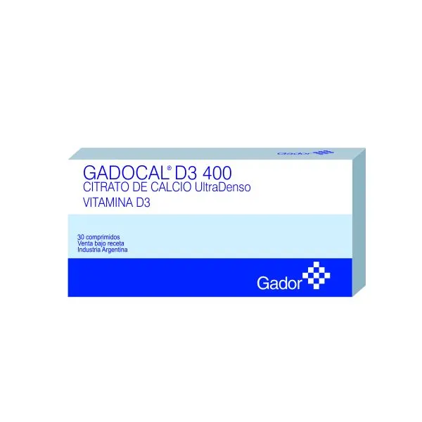 GADOCAL D3 400 MG CAJA X 30 COMPRIMIDOS - Ecofarma