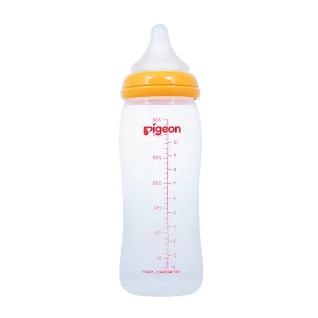 BIBERON PIGEON SOF TOUCH BOCA ANCHA NARANJA 11 OZ /330 ML - Ecofarma