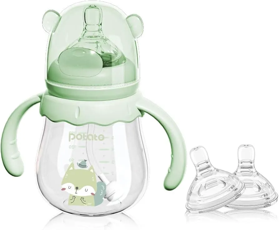 BIBERON POTATO BOCA ANCHA 2 TETINAS X 300 ML - Ecofarma