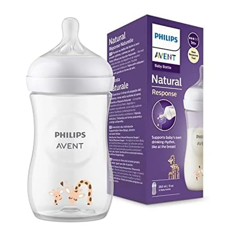 BIBERON AVENT NATURAL ELEFANTE ROSADO 260 ML X 9 OZ - Ecofarma