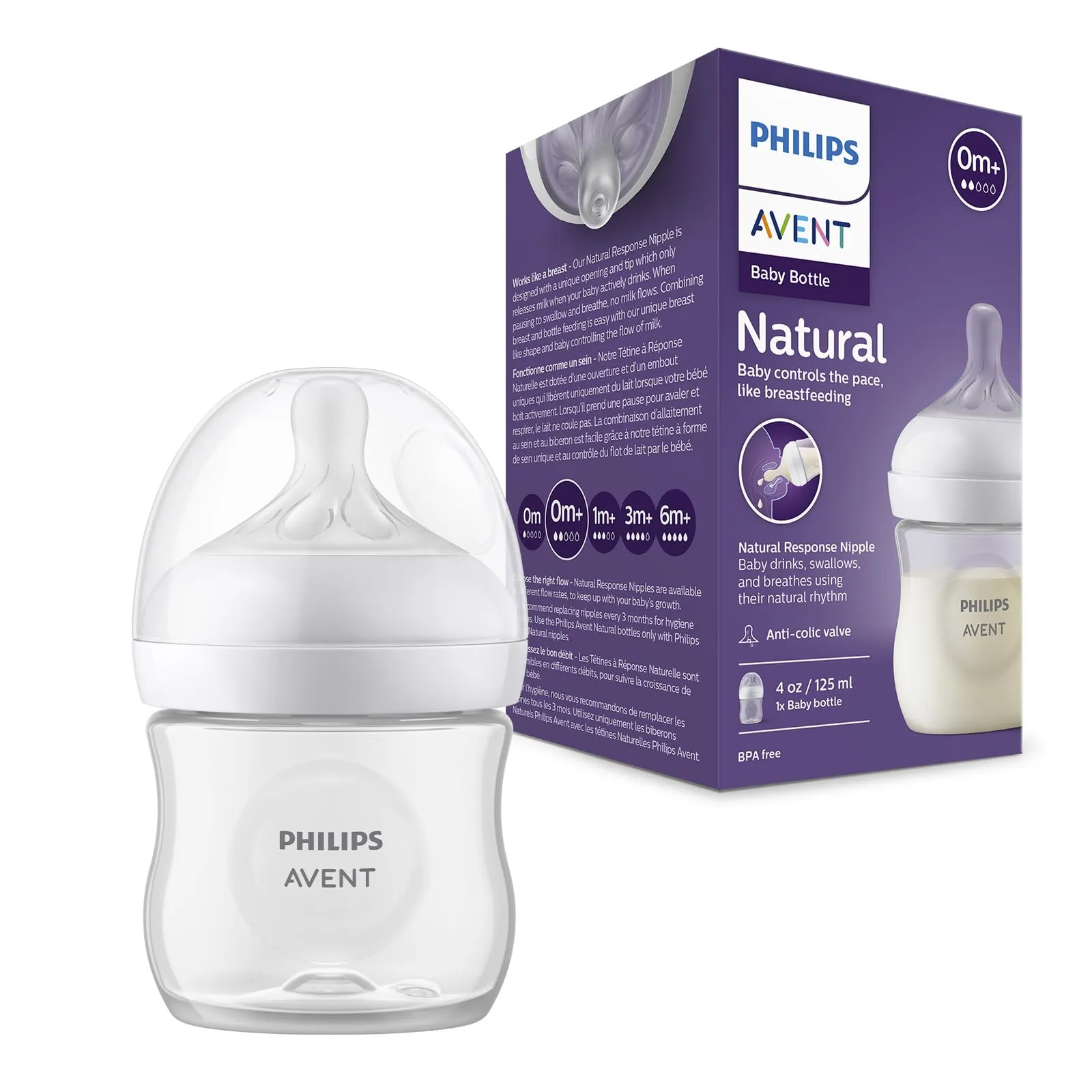 BIBERON AVENT NATURAL ELEFANTE 260 ML X 9 OZ - Ecofarma