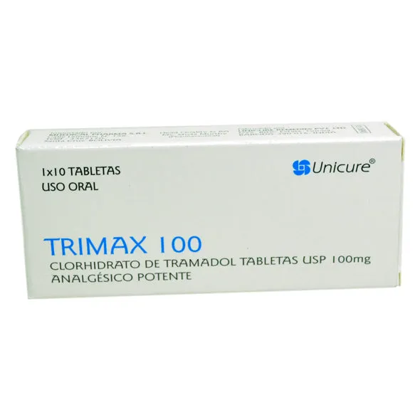 TRIMAX 100 MG TRAMADOL  CJA X 10 COMPRIMIDOS - Ecofarma