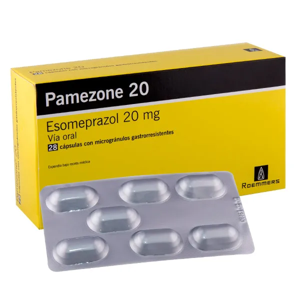 PAMEZONE 20 MG CAJA X 28 CAPSULAS - Ecofarma