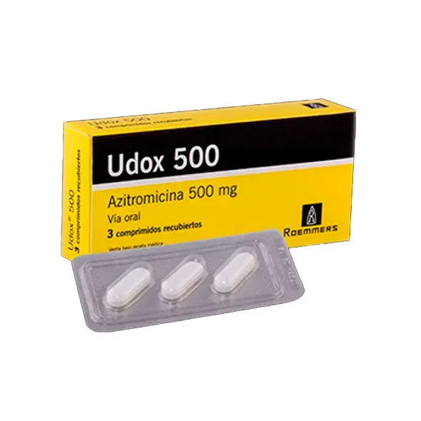 UDOX 500 CAJA X 3 COMPRIMIDOS RECUBIERTOS - Ecofarma