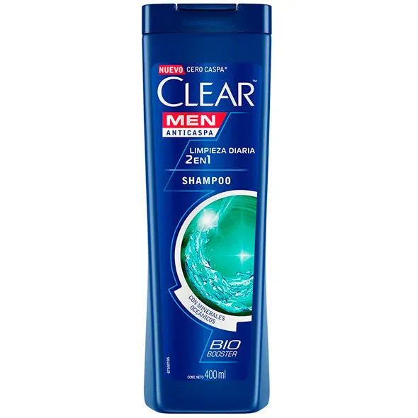SHAMPOO CLEAR MEN LIMPIEZA DIARIA X 400 ML - Ecofarma