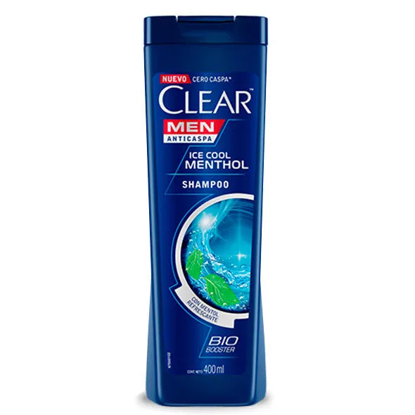 SHAMPOO CLEAR MEN ICE COOL MENTHOL X 400 ML - Ecofarma