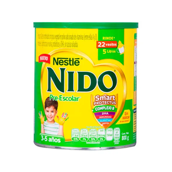 NIDO PRE ESCOLAR 3 + LATA X 800 GR - Ecofarma