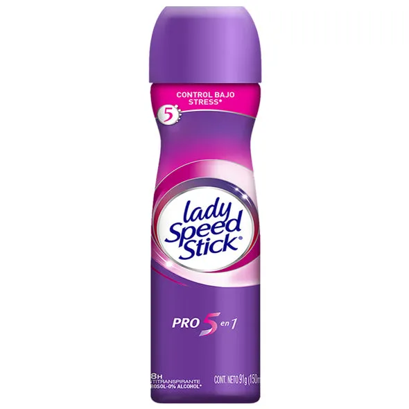 DESODORANTE AEROSOL LADY SPEED STICK PRO 5 X 150 ML - Ecofarma