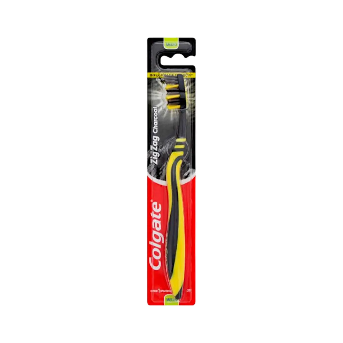 CEPILLO DENTAL COLGATE ZIG ZAG CHARCOAL CARBON - Ecofarma