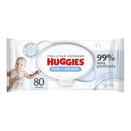 TOALLITAS HUMEDAS HUGGIES RECIEN NACIDO X 80 UNID. - Ecofarma