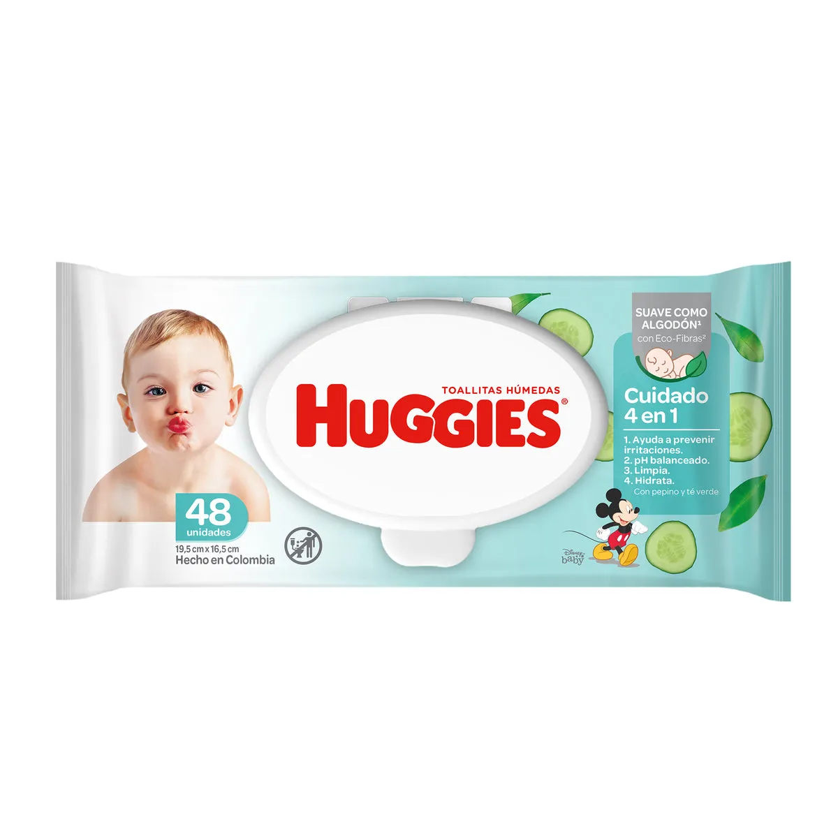 TOALLITAS HUMEDAS HUGGIES VERDE X 48 UNID. - Ecofarma