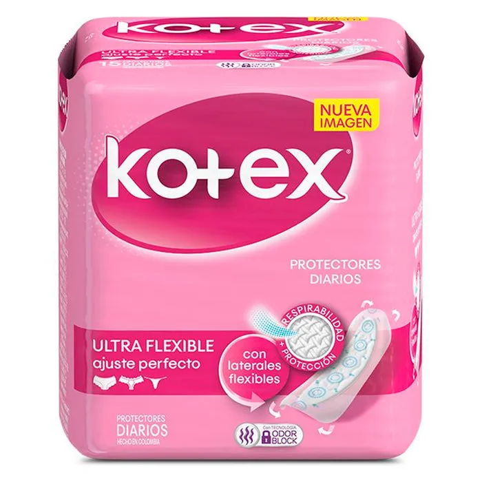 KOTEX DIARIOS ULTRAFLEXIBLE X 15 UNID - Ecofarma