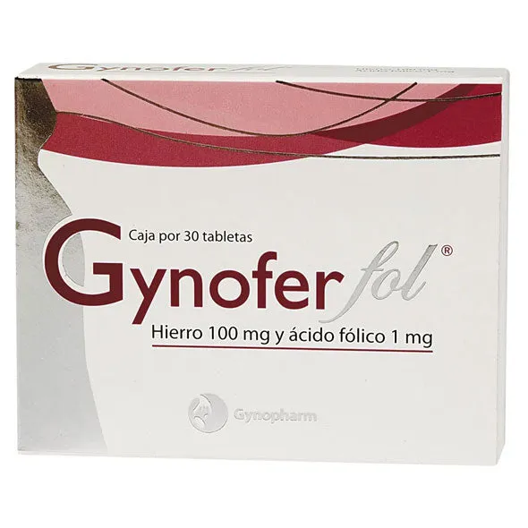 GYNOFER FOL CAJA X 30 TABLETAS - Ecofarma