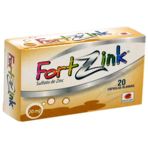 FORTZINK 20 MG CAJA X 20 CAPSULAS - Ecofarma