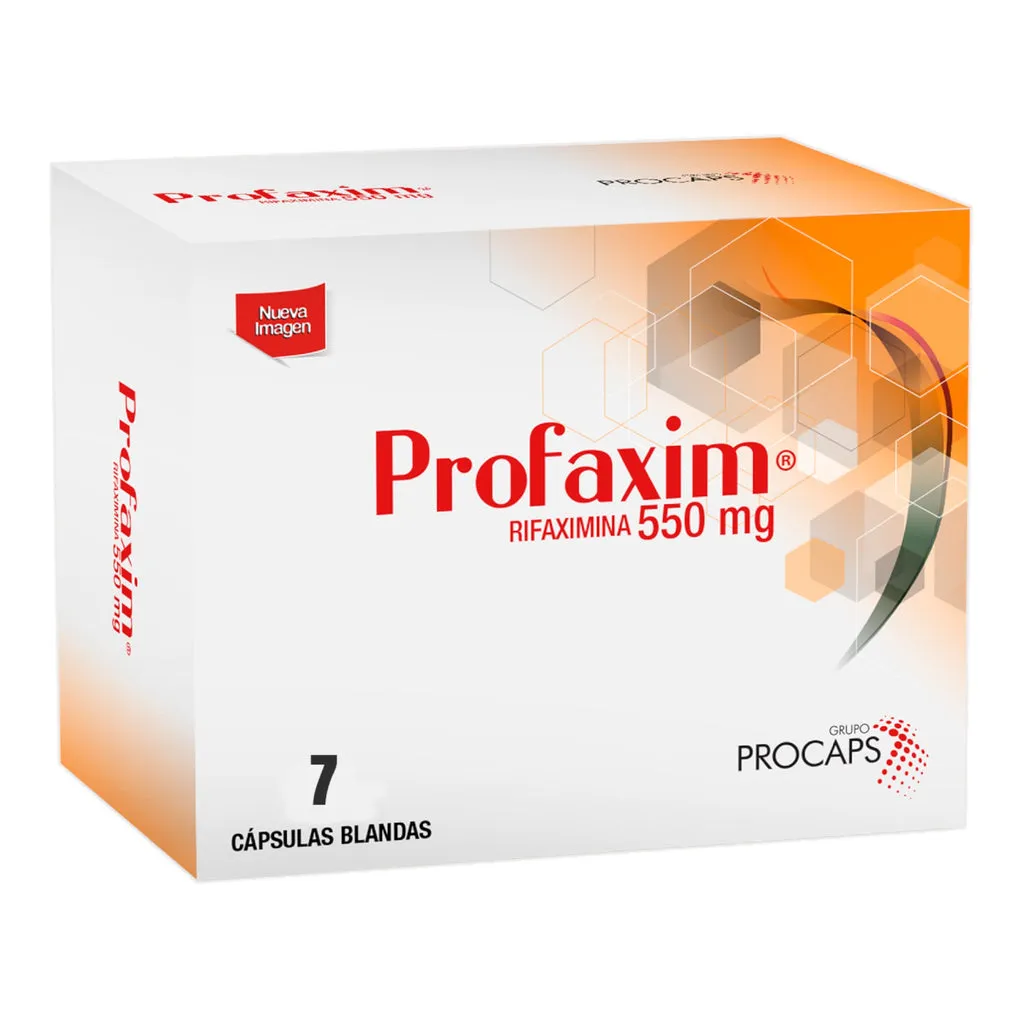 PROFAXIM 550 MG CAJA X 7 CAPSULAS - Ecofarma