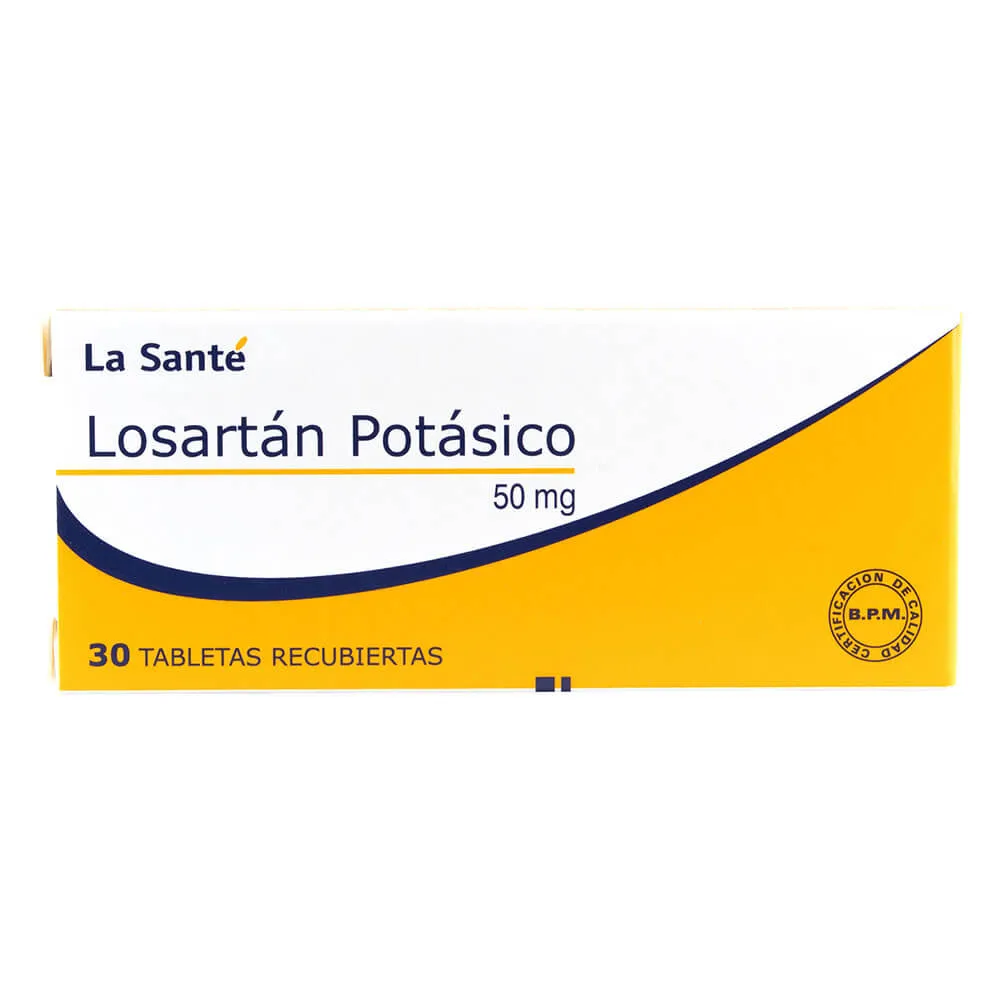 LOSARTAN 50 MG CAJA X 30 COMPRIMIDOS - Ecofarma