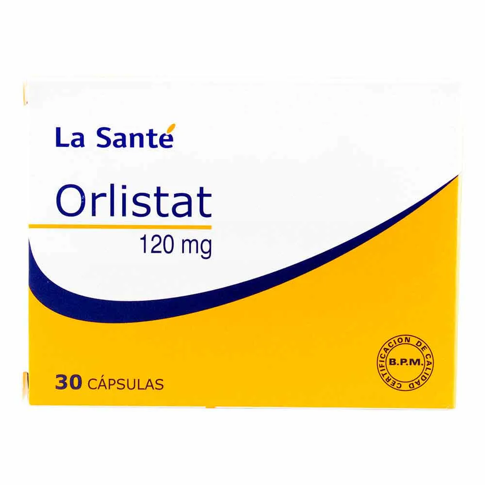 ORLISTAT 120 MG CAJA X 30 CAPSULAS - Ecofarma
