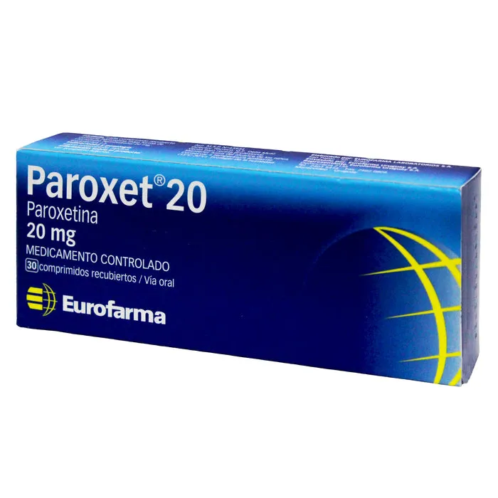 PAROXET PAROXETINA 20 MG CAJA X 30 COMPRIMIDOS - Ecofarma