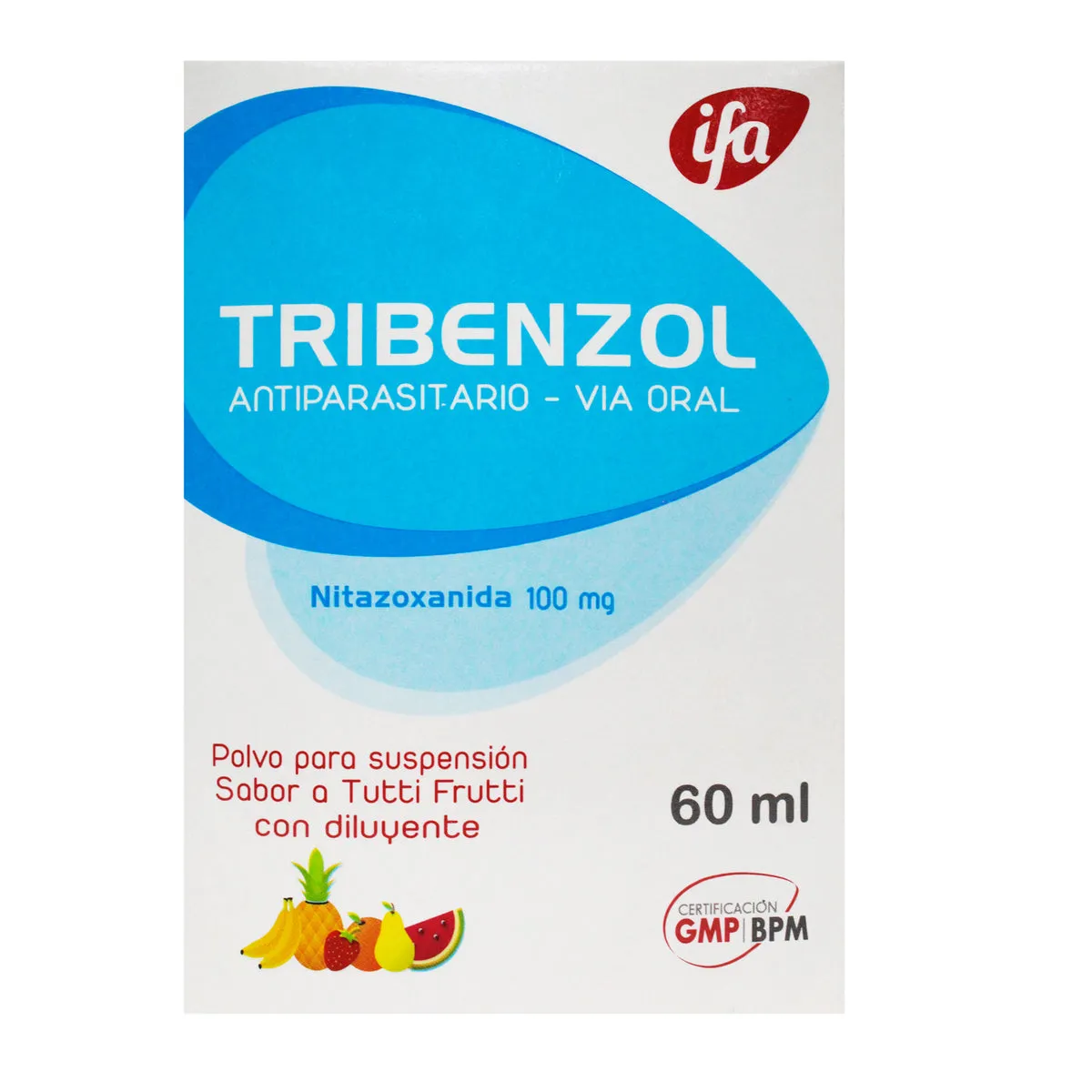 TRIBENZOL 100 MG SUSPENSION FCO X 60 ML - Ecofarma