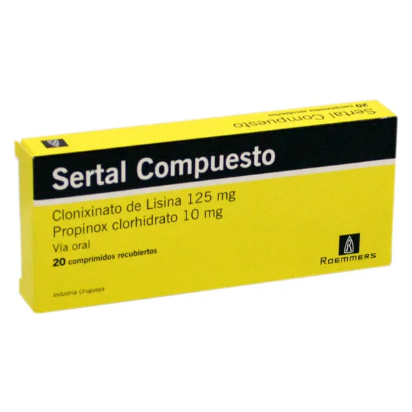 SERTAL COMPUESTO CAJA X 20 COMPRIMIDOS RECUBIERTOS - Ecofarma
