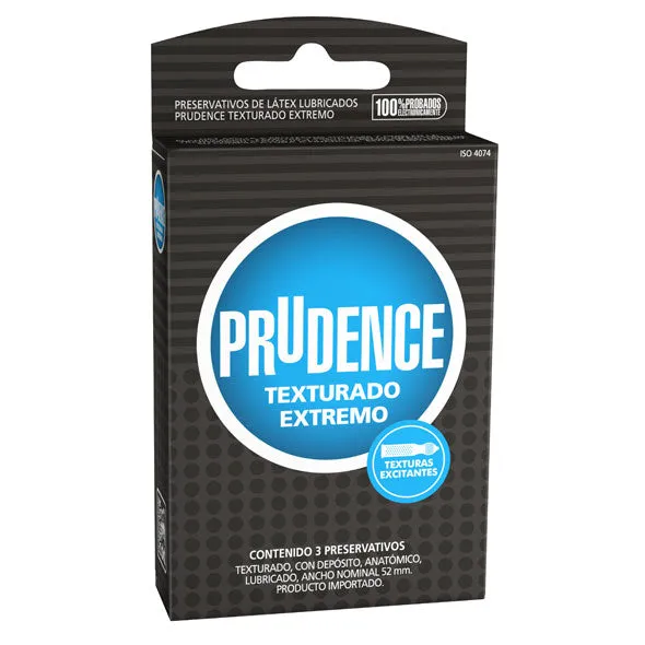 PRUDENCE TEXTURADO EXTREMO CAJA X 3 PRESERVATIVOS - Ecofarma
