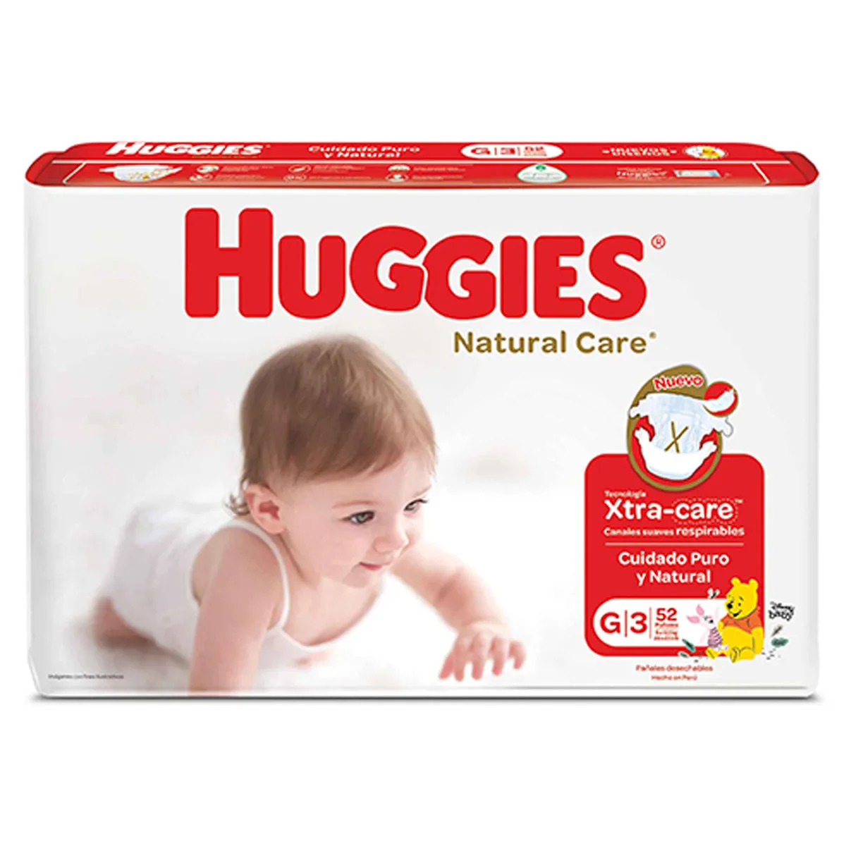 PAÑAL UNISEX ROJO "G/3" X 52 UNID. - Ecofarma