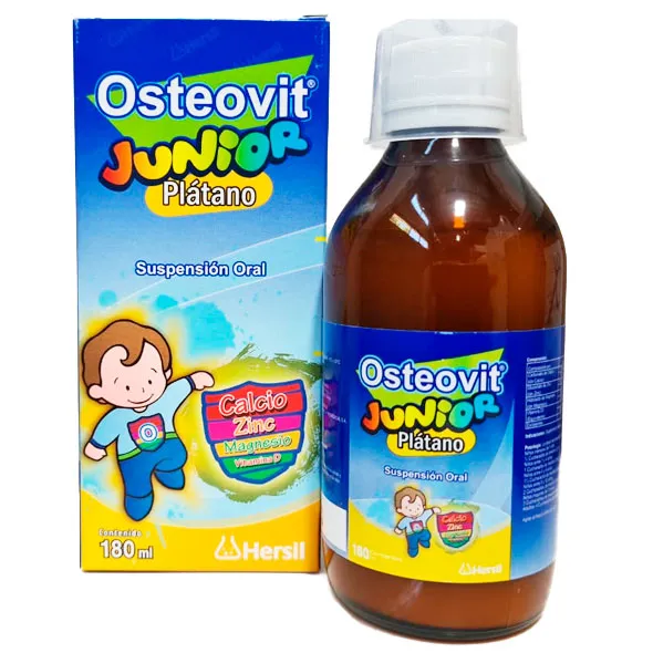 OSTEOVIT JUNIOR PLATANO SUSPENCION X 180 ML - Ecofarma