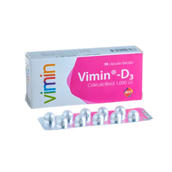 VIMIN D3 CAJA X 30 CAPSULAS - Ecofarma