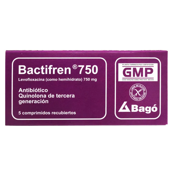 BACTIFREN 750 MG  X 5 COMPRIMIDOS - Ecofarma