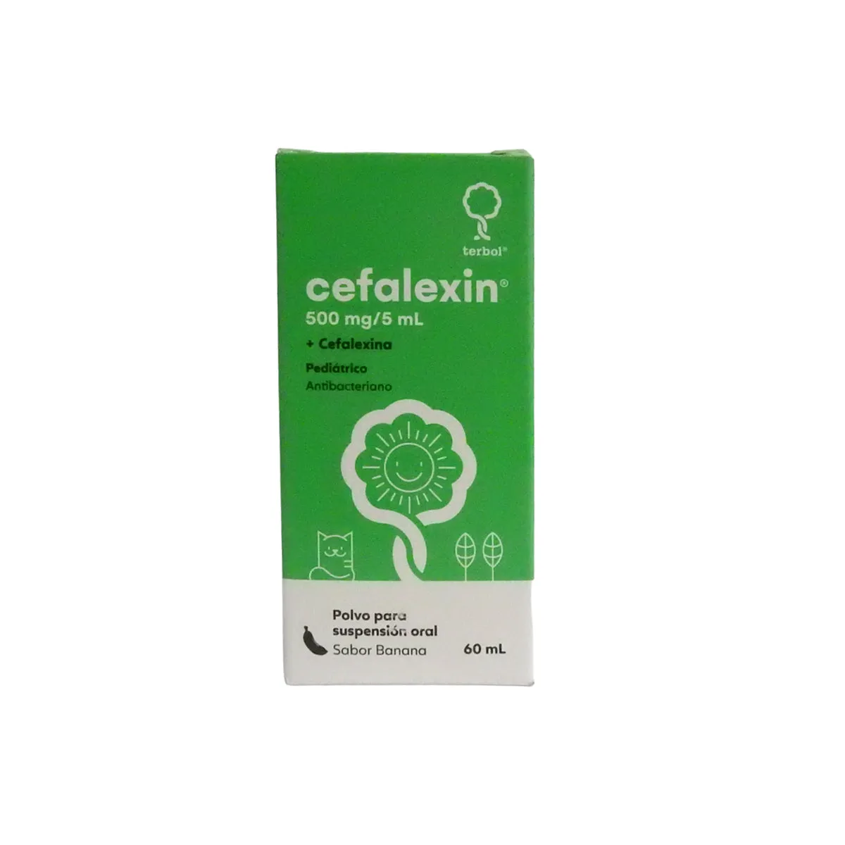 CEFALEXIN 500 MG SUSPENSION FCO X 60 ML - Ecofarma