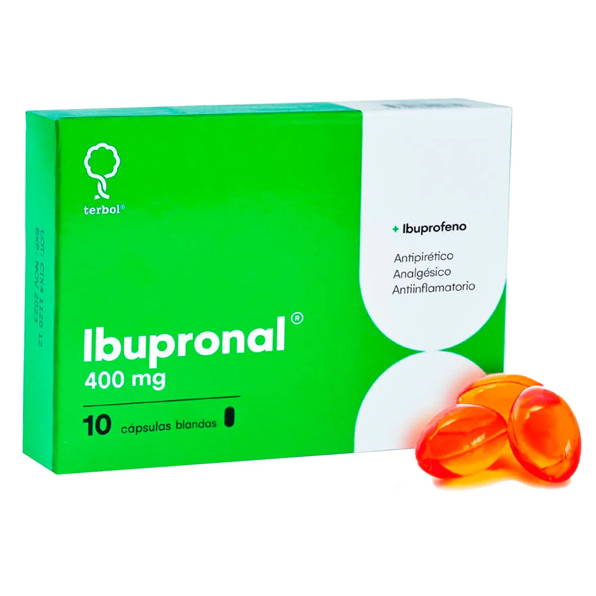 IBUPRONAL 400 MG CAJA X 10 CAPSULAS - Ecofarma