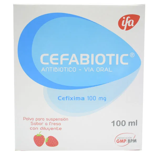 CEFABIOTIC 100 MG SUSPENCION FCO X 100 ML - Ecofarma