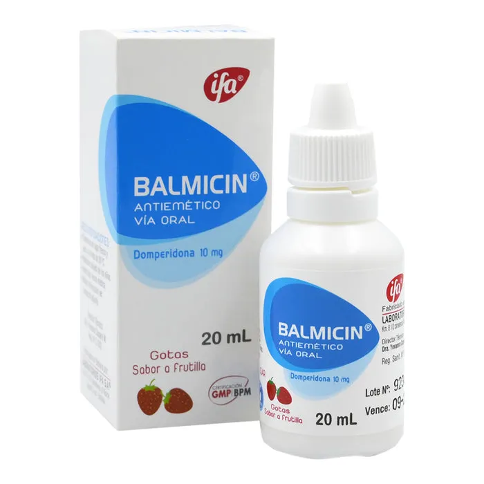 BALMICIN DOMPERIDONA 10 MG GOTAS FCO X 20 ML - Ecofarma