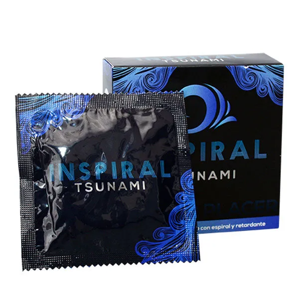 PRESERVATIVO MAXMEN INSPIRAL TSUNAMI - Ecofarma