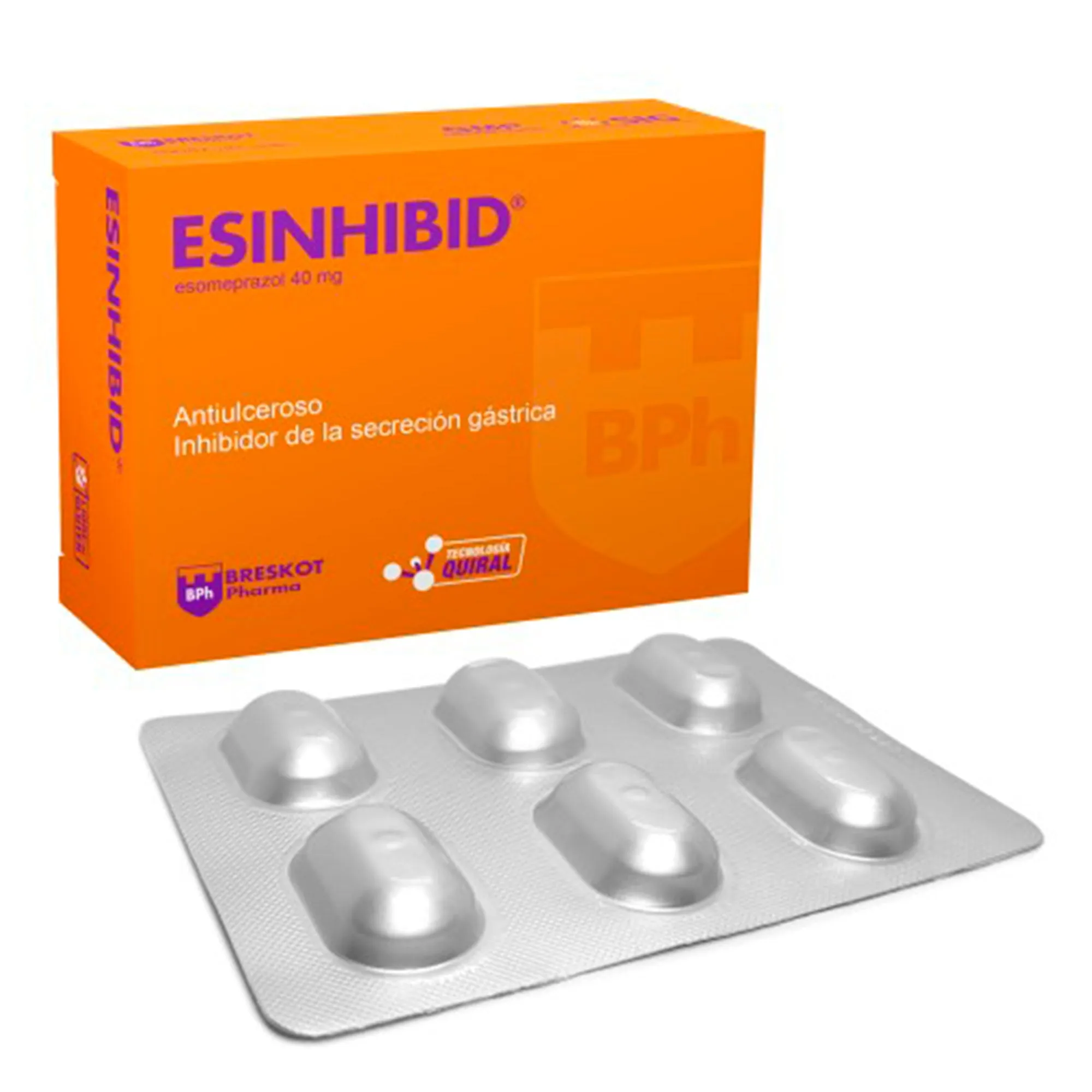 ESINHIBID 40 MG CAJA X 24 CAPSULAS - Ecofarma