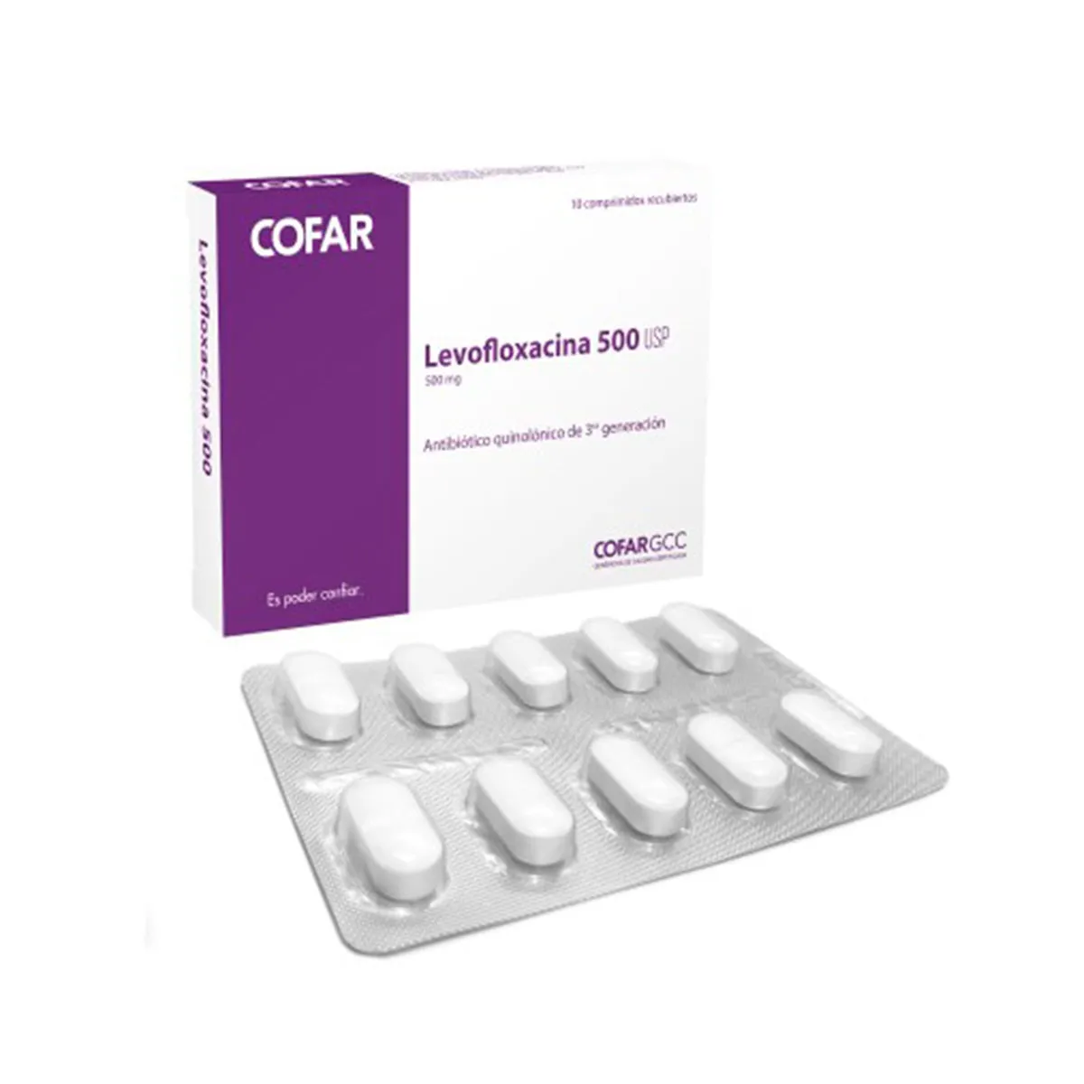 LEVOFLOXACINO 500 MG CAJA X 10 COMPRIMIDOS - Ecofarma