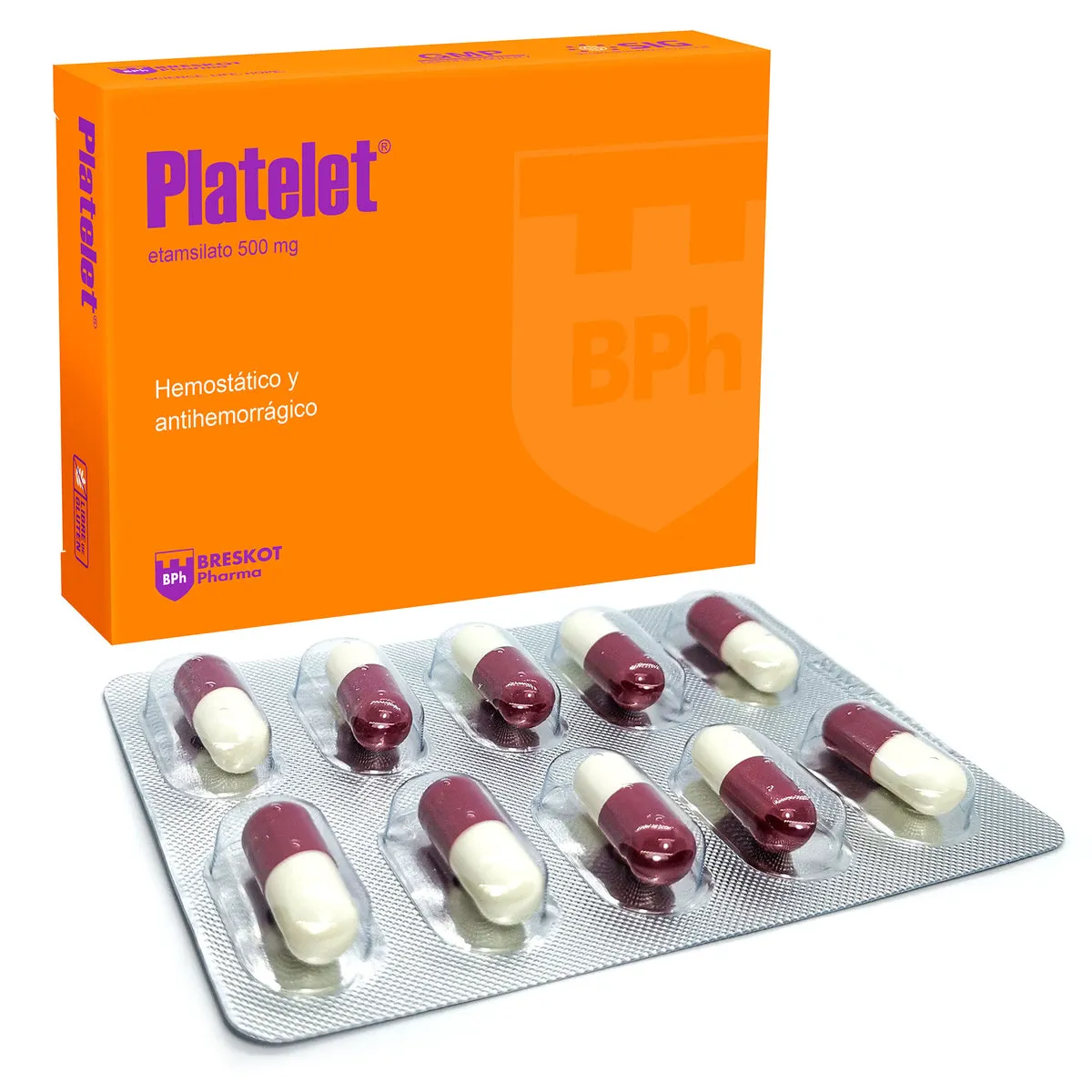 PLATELET 500 MG CAJA X 20 CAPSULAS - Ecofarma