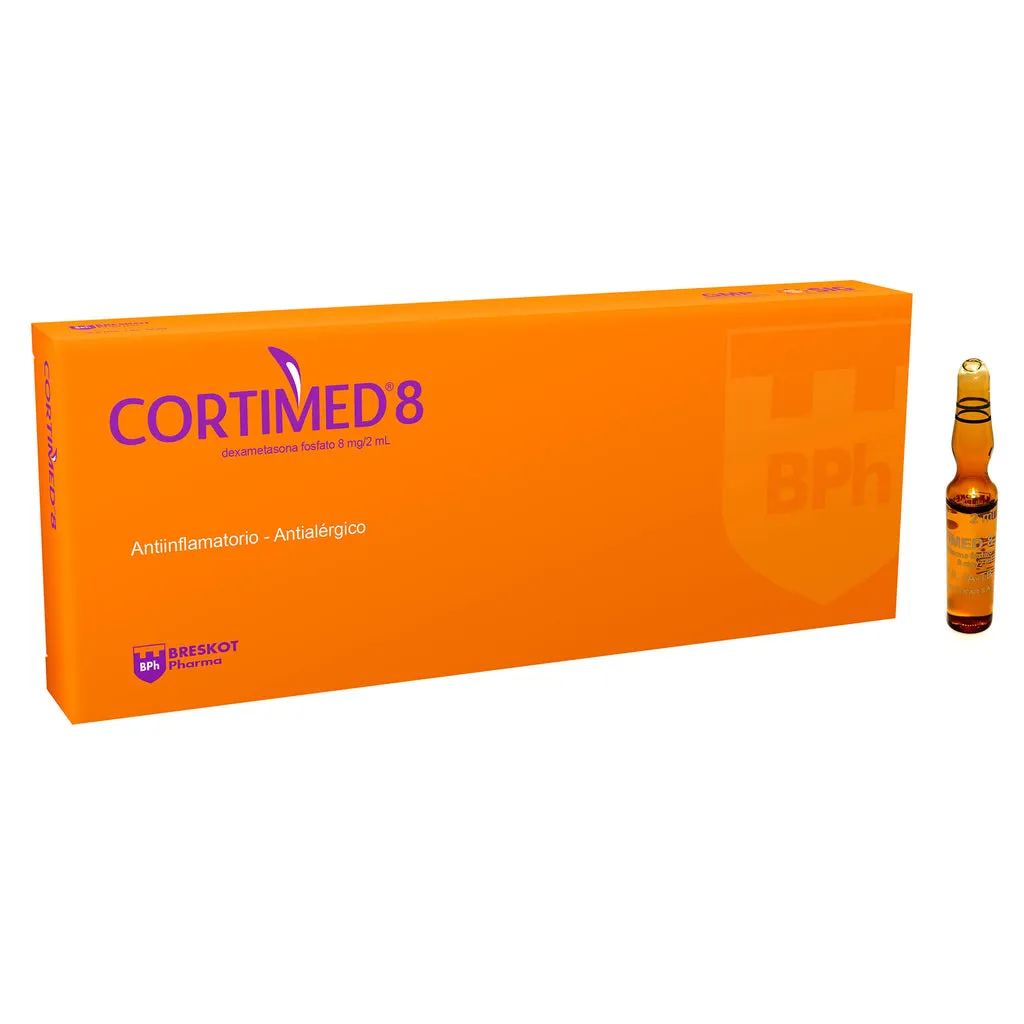 CORTIMED 8 MG / 2 ML CAJA X 30 AMPOLLA - Ecofarma