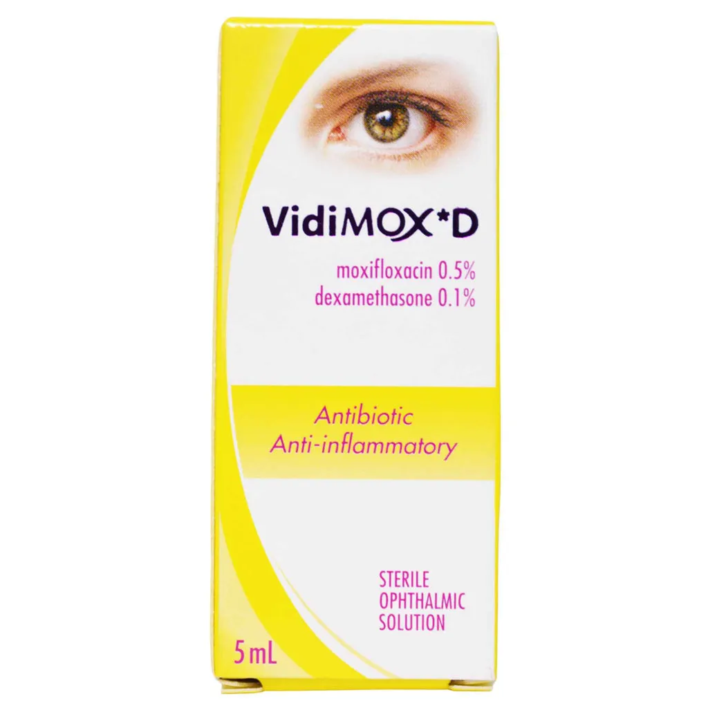 VIDIMOX D SOLUCION OFTALMICA X 5 ML - Ecofarma