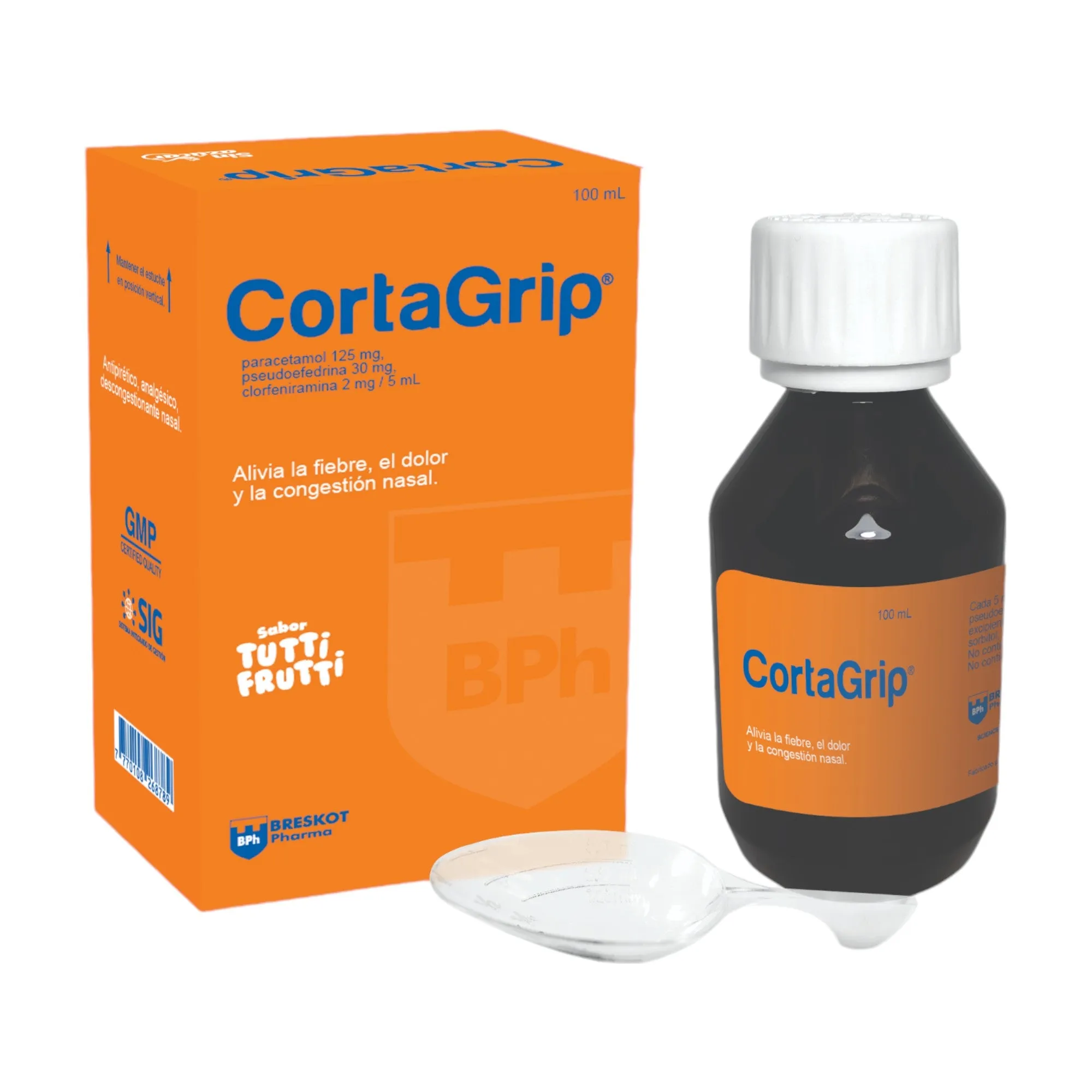 CORTAGRIP JARABE FCO X 100 ML - Ecofarma