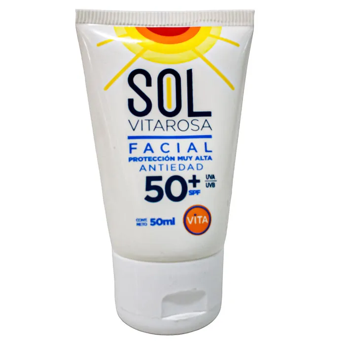  SOL  VITAROSA FACIAL ANTIEDAD FPS 50 X 50 ML - Ecofarma