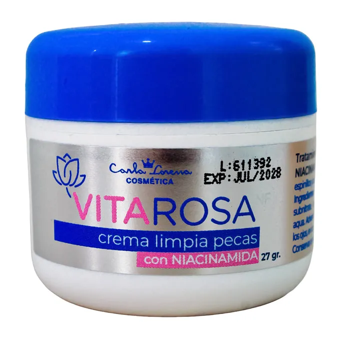 VITAROSA CREMA LIMPIA PECAS CON NIACINAMIDA X 27 GR - Ecofarma